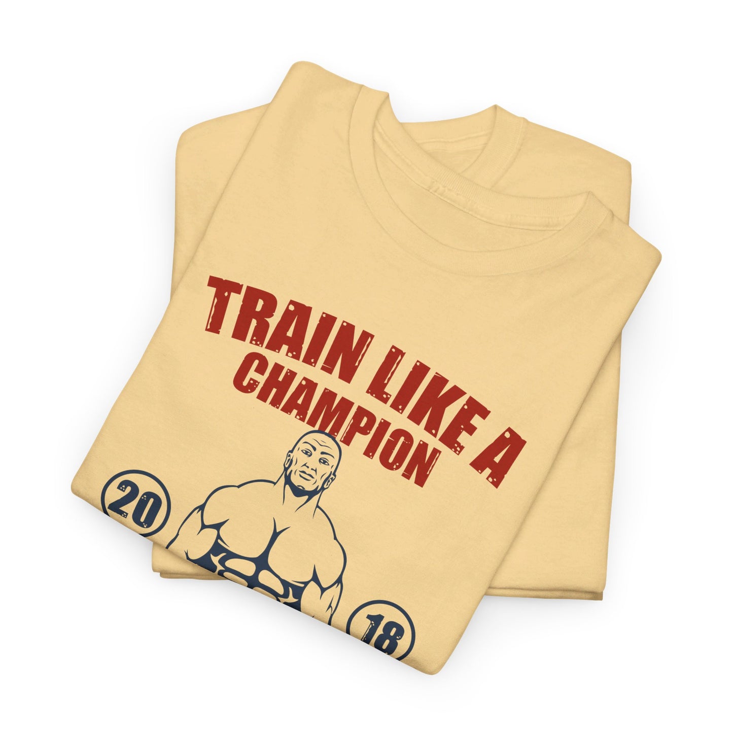 🏋️♂️ "Train Like a Champion" Fitness Graphic Tee - Motivational Gym T-Shirt
