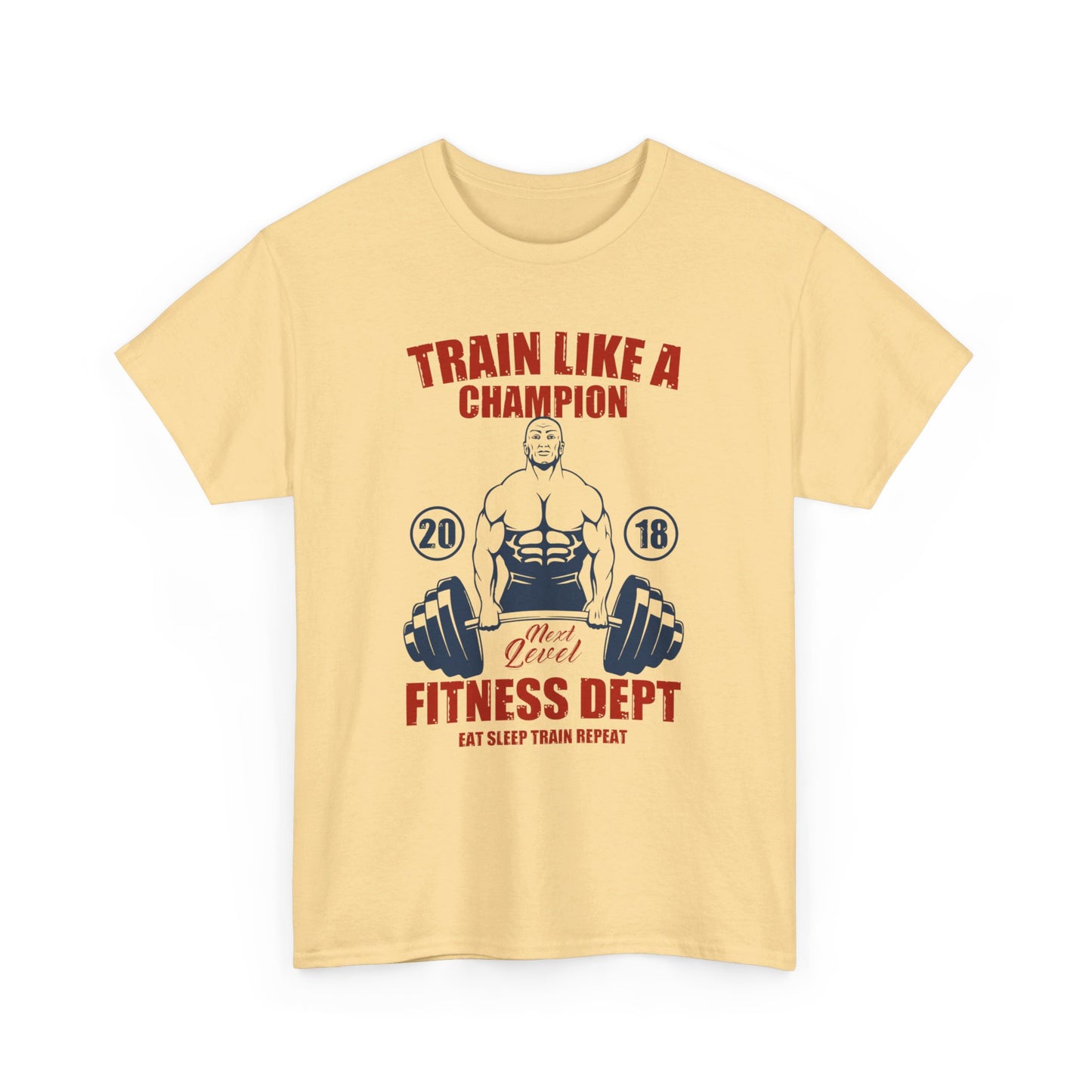 🏋️♂️ "Train Like a Champion" Fitness Graphic Tee - Motivational Gym T-Shirt