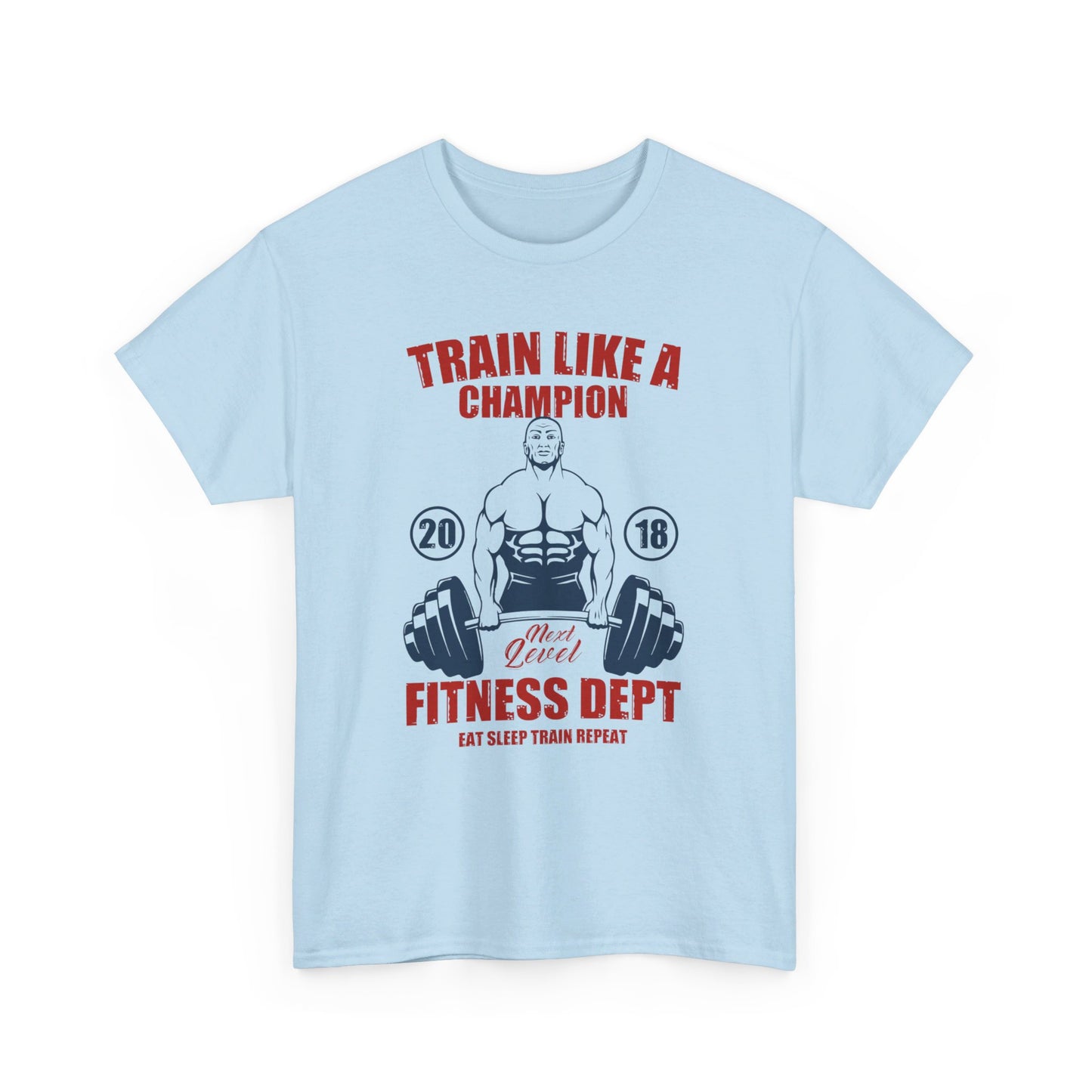 🏋️♂️ "Train Like a Champion" Fitness Graphic Tee - Motivational Gym T-Shirt