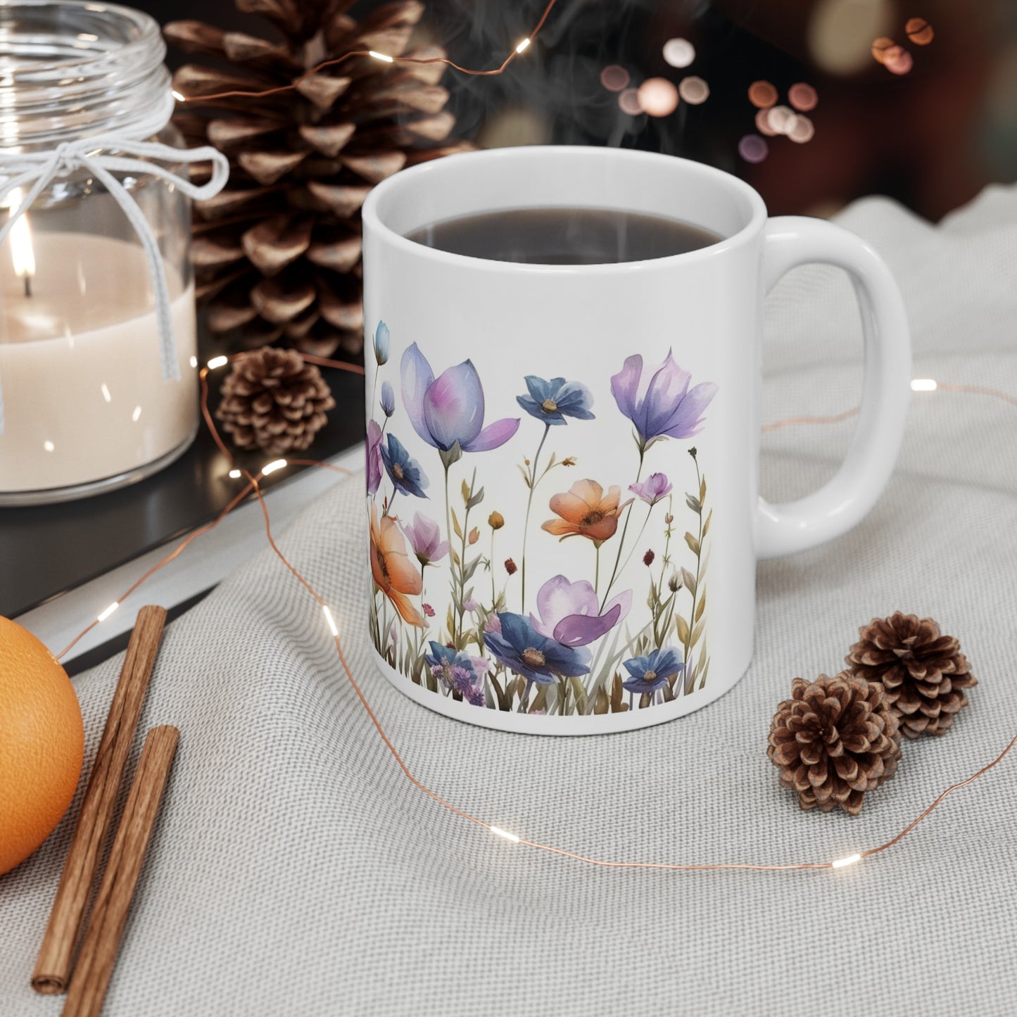 ๐ธ Floral Ceramic Mug 11oz ๐ธ