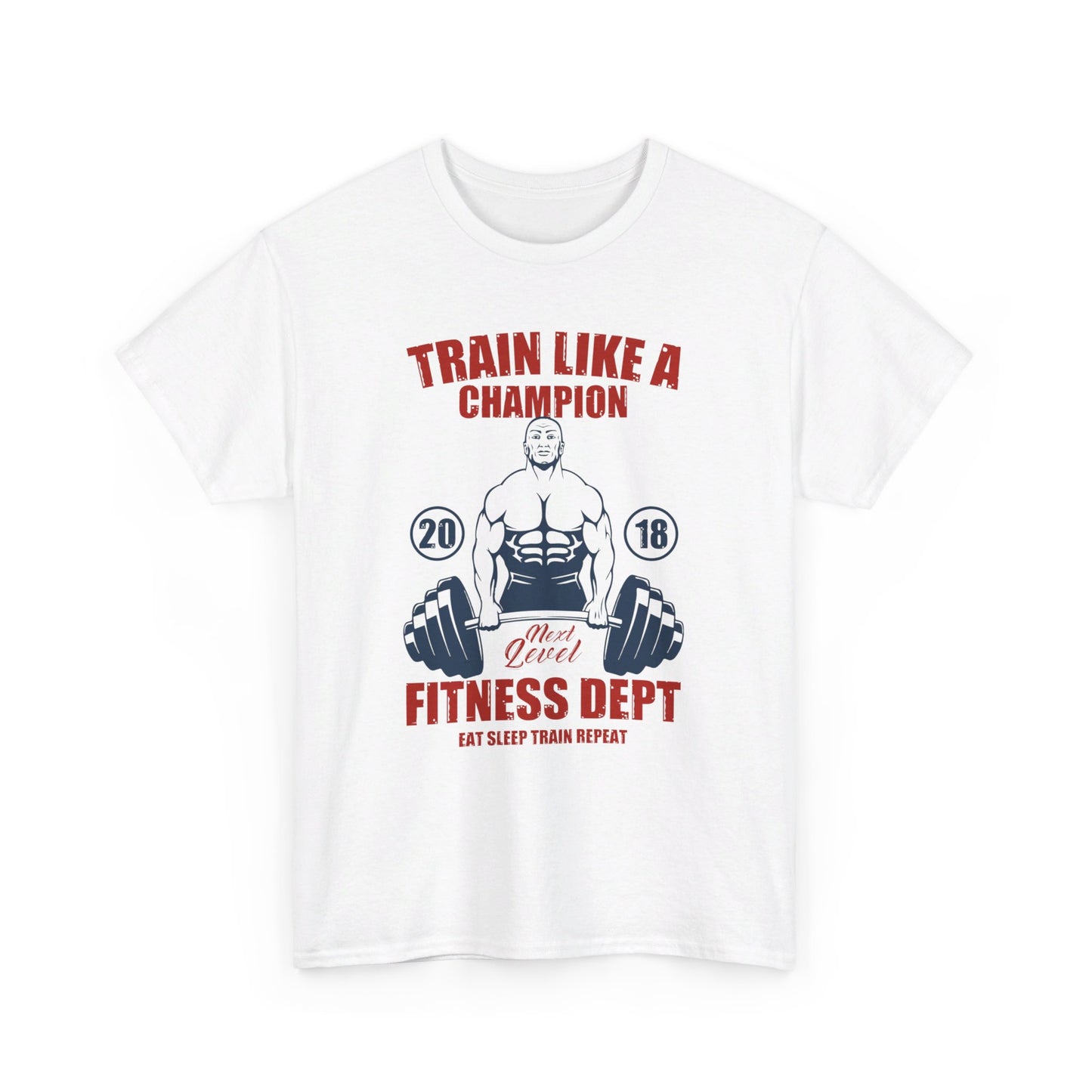 🏋️♂️ "Train Like a Champion" Fitness Graphic Tee - Motivational Gym T-Shirt