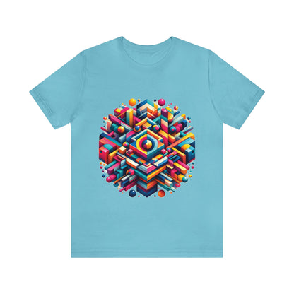 Geo-Pop Explosion - Unisex Jersey Short Sleeve Tee