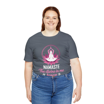 Connect with Universal Unity with the "Divine Harmony" Namaste Tee