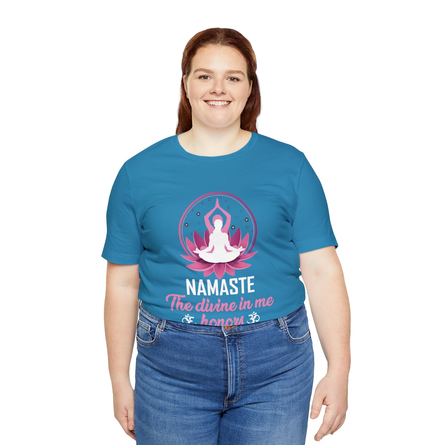 Connect with Universal Unity with the "Divine Harmony" Namaste Tee