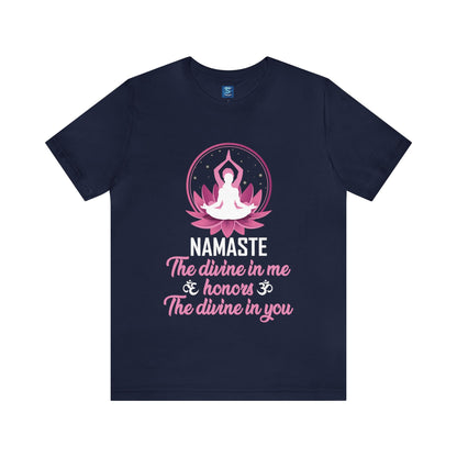 Connect with Universal Unity with the "Divine Harmony" Namaste Tee