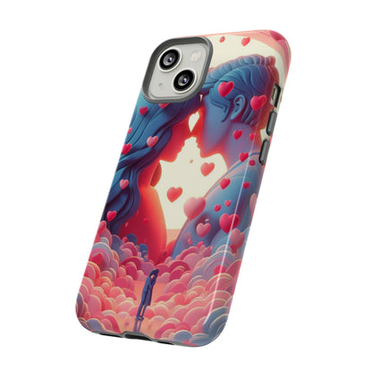 Embrace of Hearts: Valentine's Day Romantic Love - Phone Tough Case