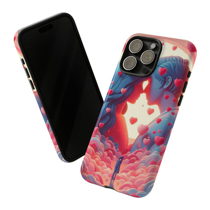 Embrace of Hearts: Valentine's Day Romantic Love - Phone Tough Case