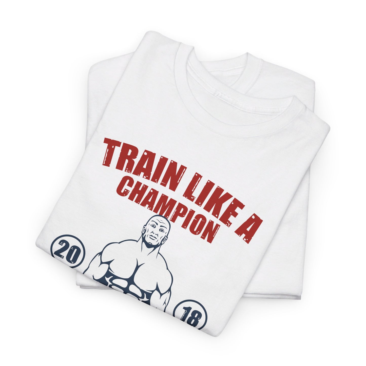 🏋️‍♂️ "Train Like a Champion" Fitness Graphic Tee - Motivational Gym T-Shirt