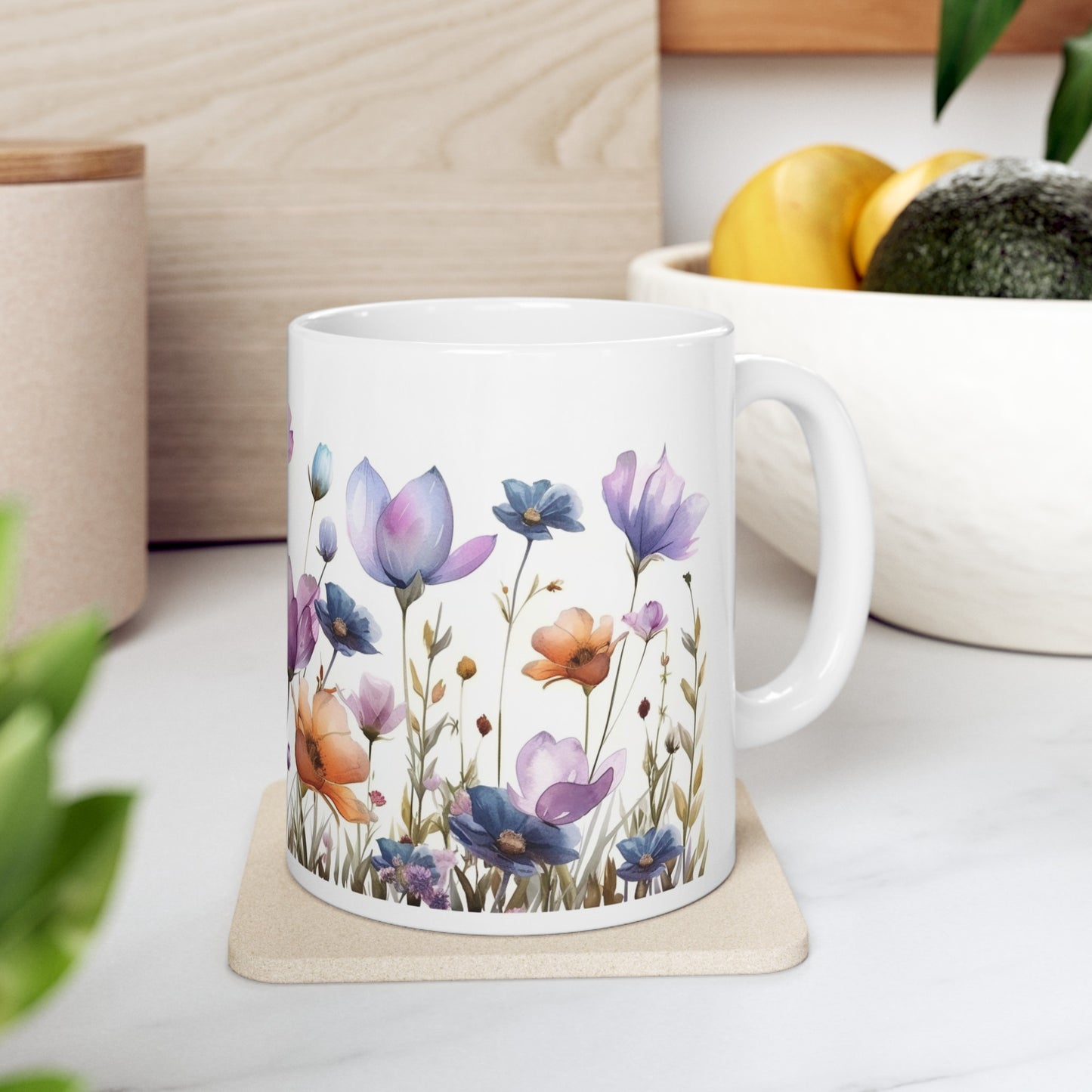 🌸 Floral Ceramic Mug 11oz 🌸