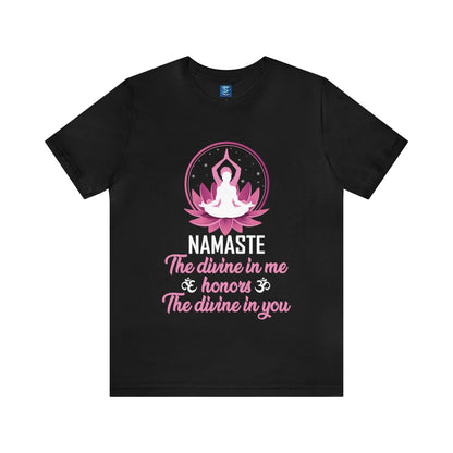 Connect with Universal Unity with the "Divine Harmony" Namaste Tee