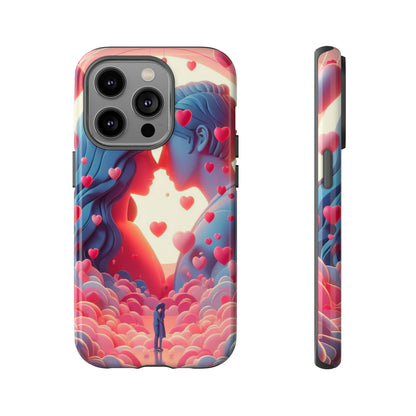 Embrace of Hearts: Valentine's Day Romantic Love - Phone Tough Case