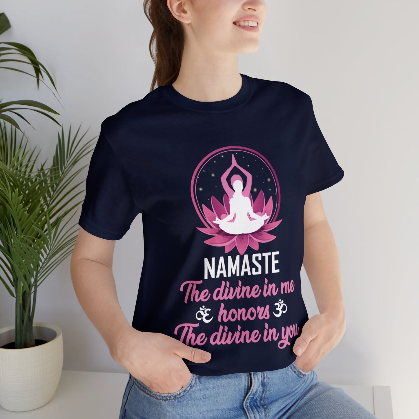 Connect with Universal Unity with the "Divine Harmony" Namaste Tee