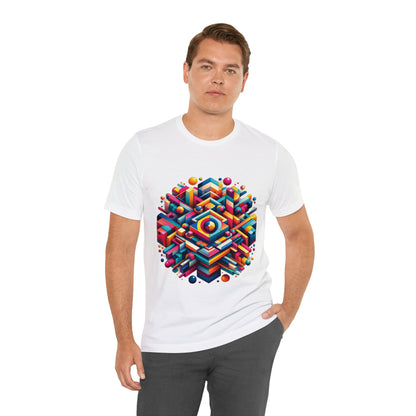 Geo-Pop Explosion - Unisex Jersey Short Sleeve Tee