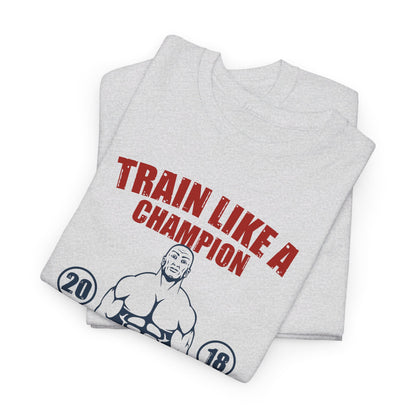 🏋️‍♂️ "Train Like a Champion" Fitness Graphic Tee - Motivational Gym T-Shirt