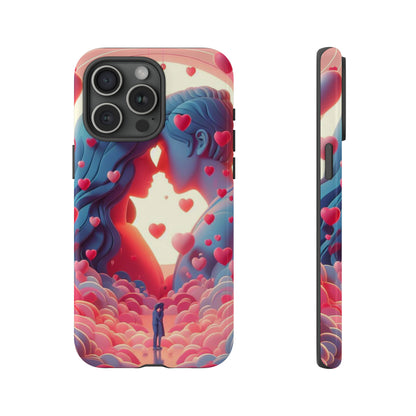 Embrace of Hearts: Valentine's Day Romantic Love - Phone Tough Case