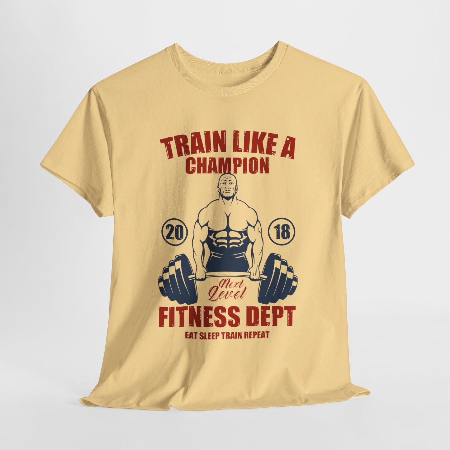 🏋️‍♂️ "Train Like a Champion" Fitness Graphic Tee - Motivational Gym T-Shirt