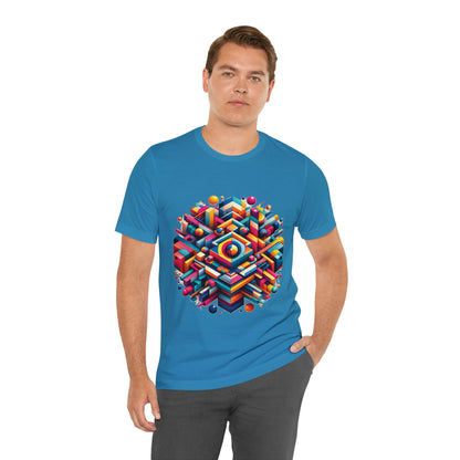 Geo-Pop Explosion - Unisex Jersey Short Sleeve Tee