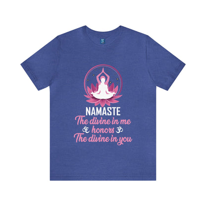 Connect with Universal Unity with the "Divine Harmony" Namaste Tee