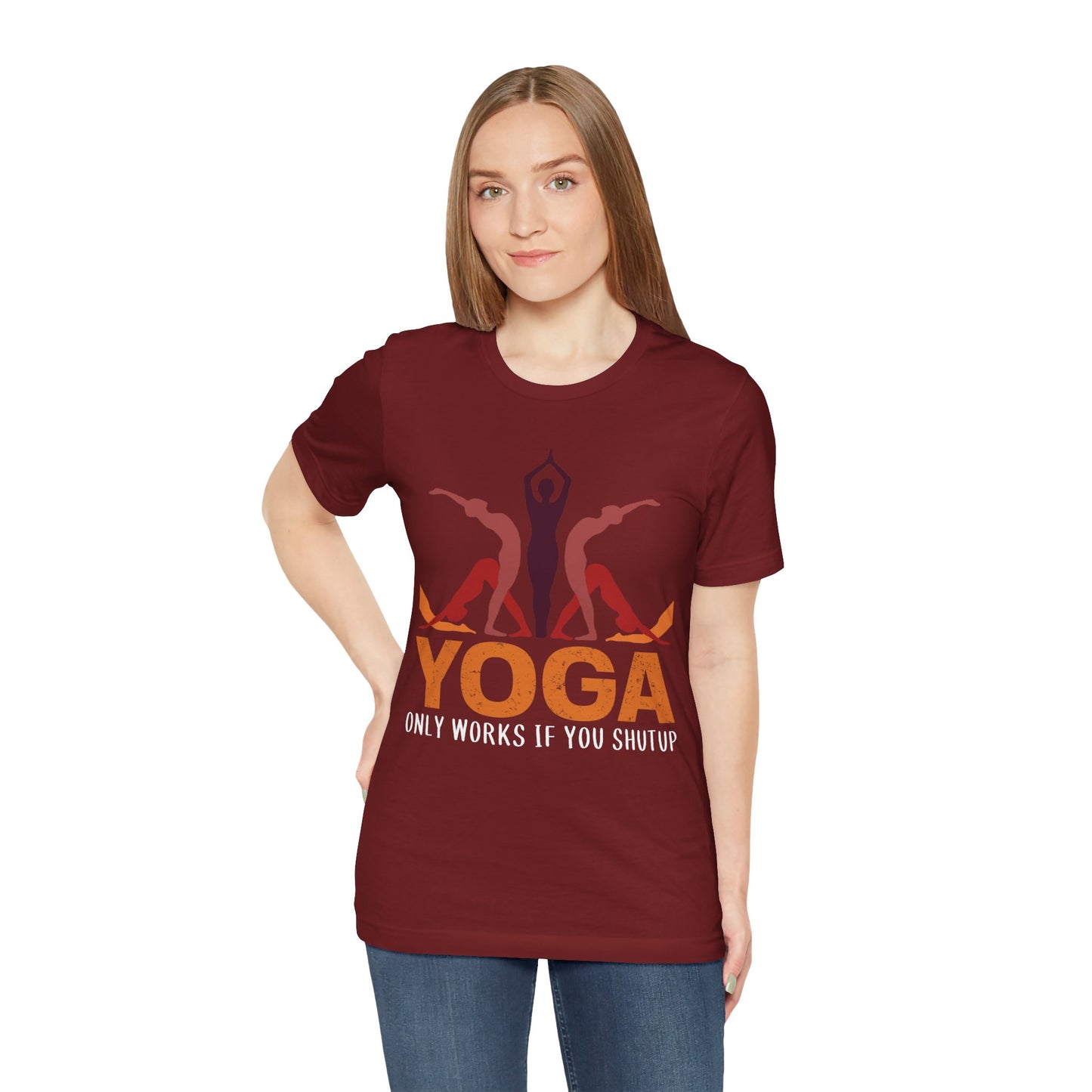 Find Focus with Humor in the "Silent Mantra" Yoga Tee