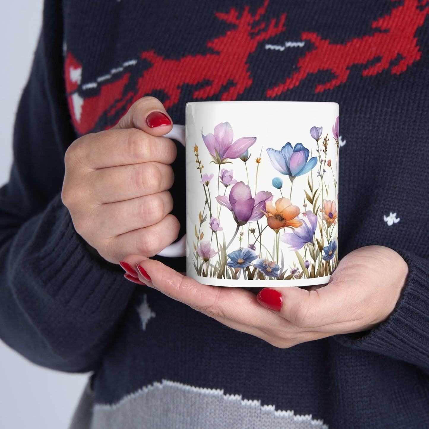 🌸 Floral Ceramic Mug 11oz 🌸