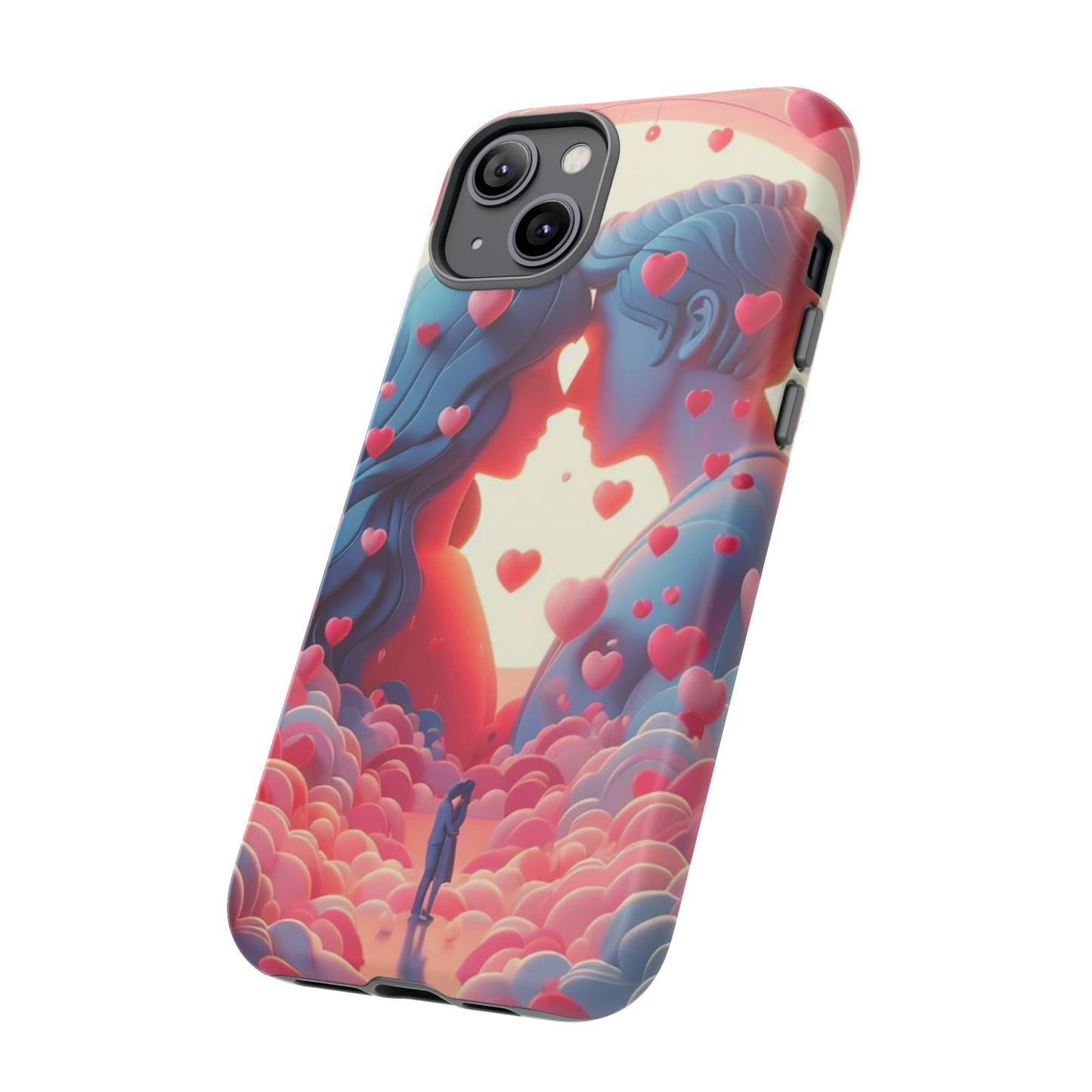 Embrace of Hearts: Valentine's Day Romantic Love - Phone Tough Case