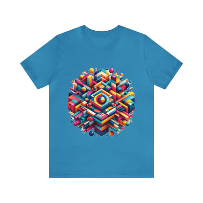 Geo-Pop Explosion - Unisex Jersey Short Sleeve Tee