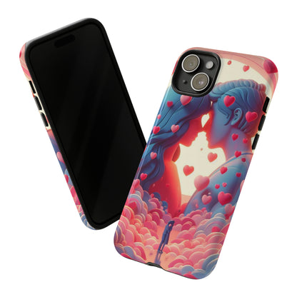 Embrace of Hearts: Valentine's Day Romantic Love - Phone Tough Case