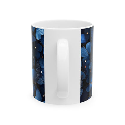 🦋 Elegant Blue Butterfly Ceramic Mug 🦋