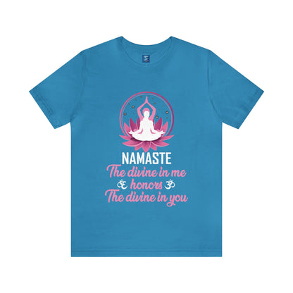 Connect with Universal Unity with the "Divine Harmony" Namaste Tee