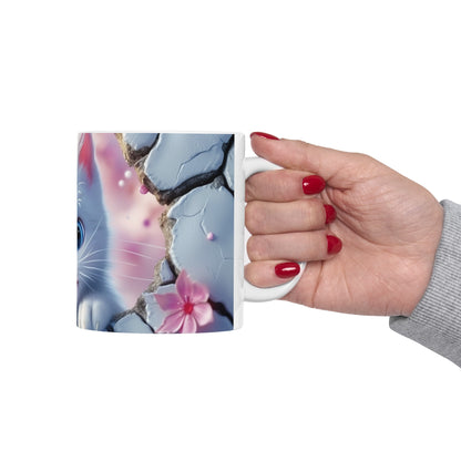 🐾 Adorable White Kitten Coffee Mug – Perfect for Cat Lovers! 🐱☕