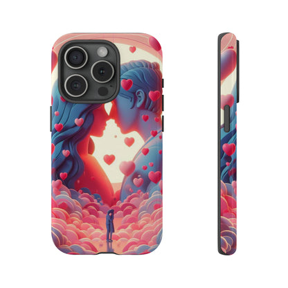 Embrace of Hearts: Valentine's Day Romantic Love - Phone Tough Case