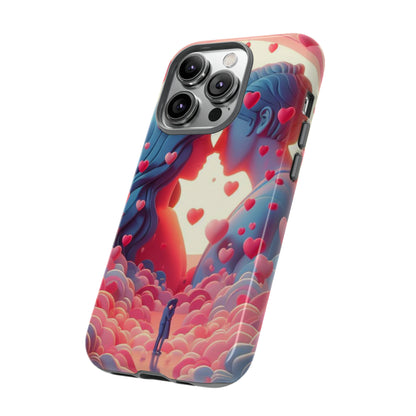 Embrace of Hearts: Valentine's Day Romantic Love - Phone Tough Case