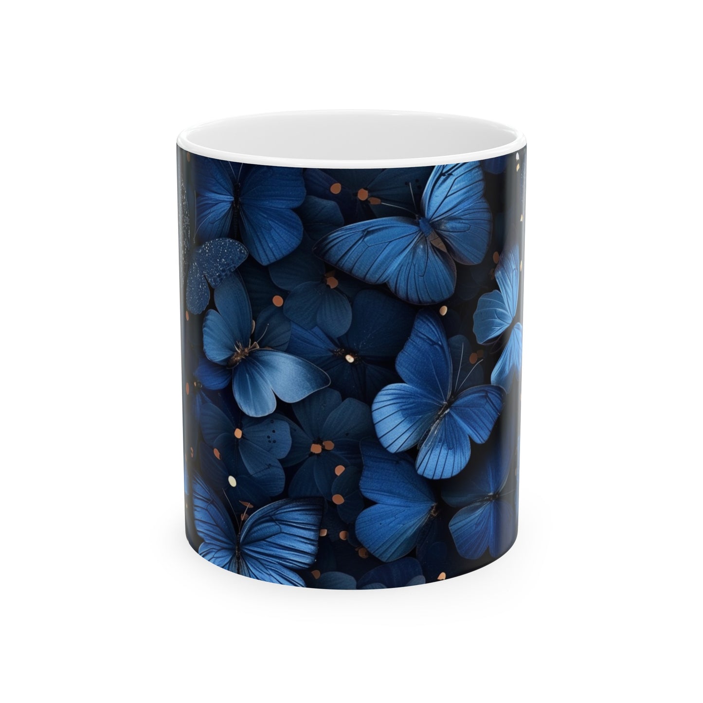 🦋 Elegant Blue Butterfly Ceramic Mug 🦋