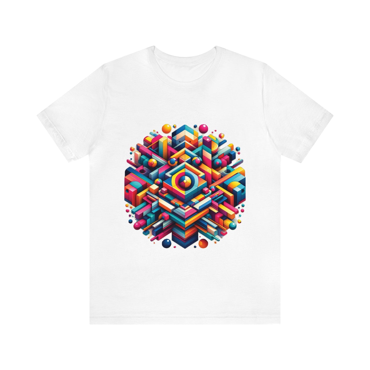 Geo-Pop Explosion - Unisex Jersey Short Sleeve Tee