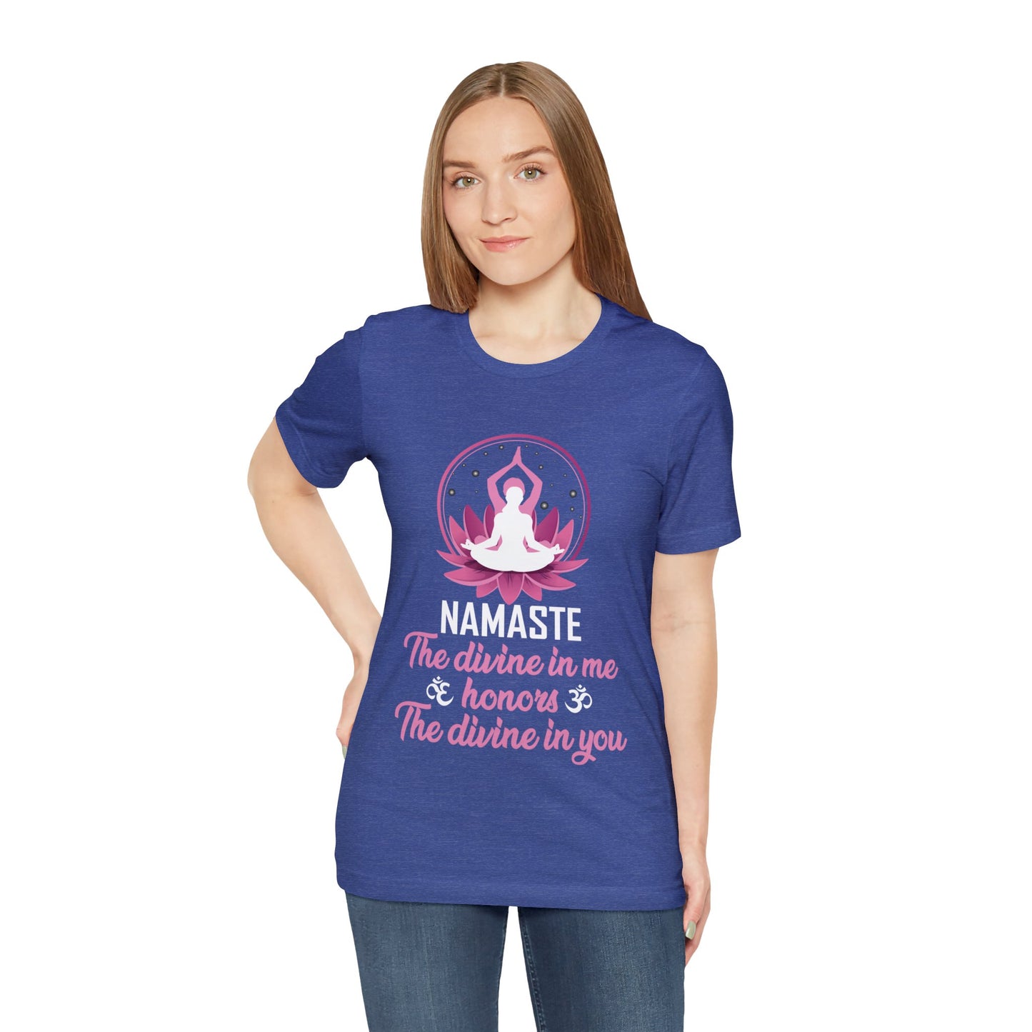 Connect with Universal Unity with the "Divine Harmony" Namaste Tee