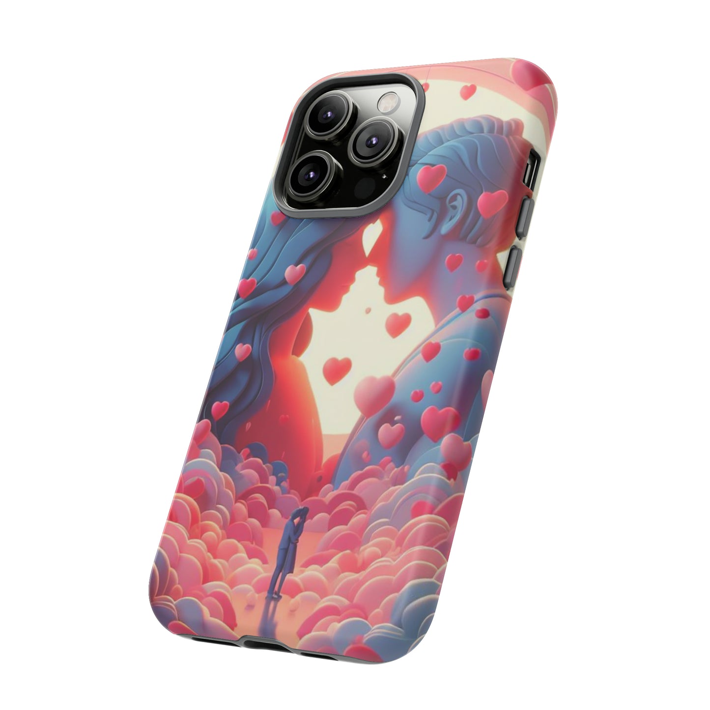 Embrace of Hearts: Valentine's Day Romantic Love - Phone Tough Case