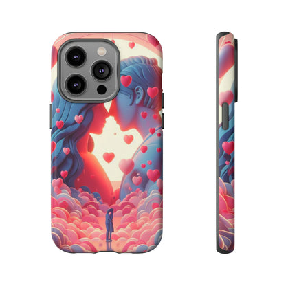 Embrace of Hearts: Valentine's Day Romantic Love - Phone Tough Case