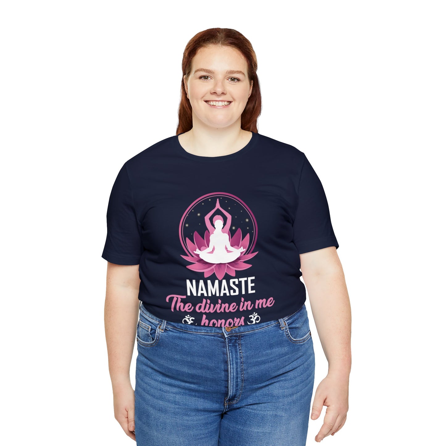 Connect with Universal Unity with the "Divine Harmony" Namaste Tee