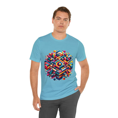 Geo-Pop Explosion - Unisex Jersey Short Sleeve Tee