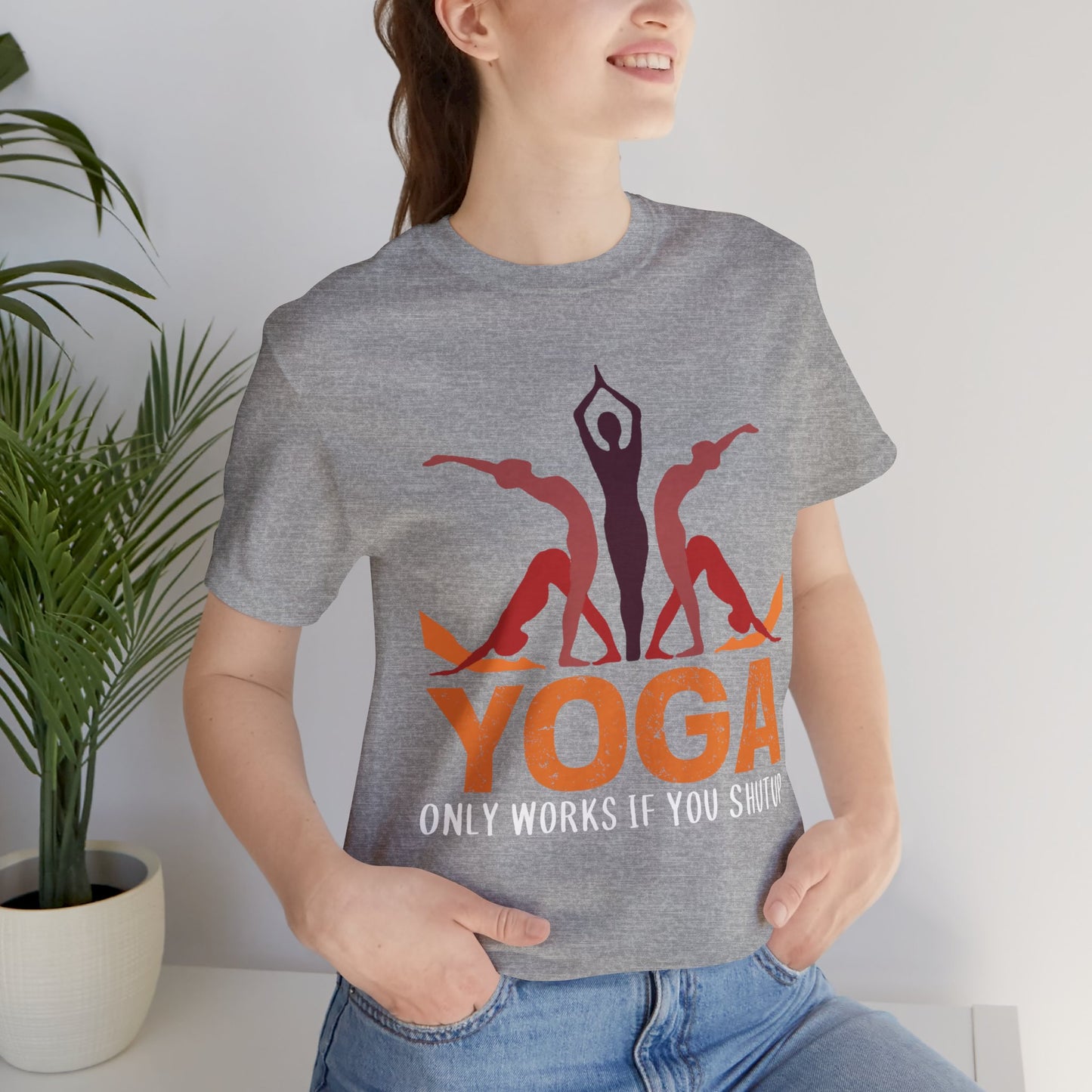 Find Focus with Humor in the "Silent Mantra" Yoga Tee